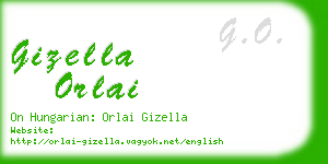 gizella orlai business card